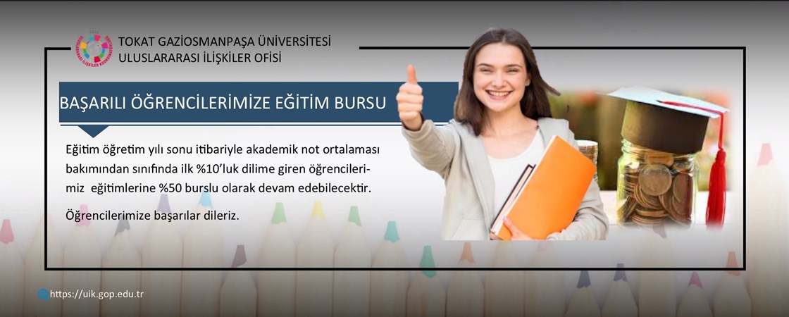 BAŞARILI ÖĞRENCİLERİMİZE EĞİTİM BURSU